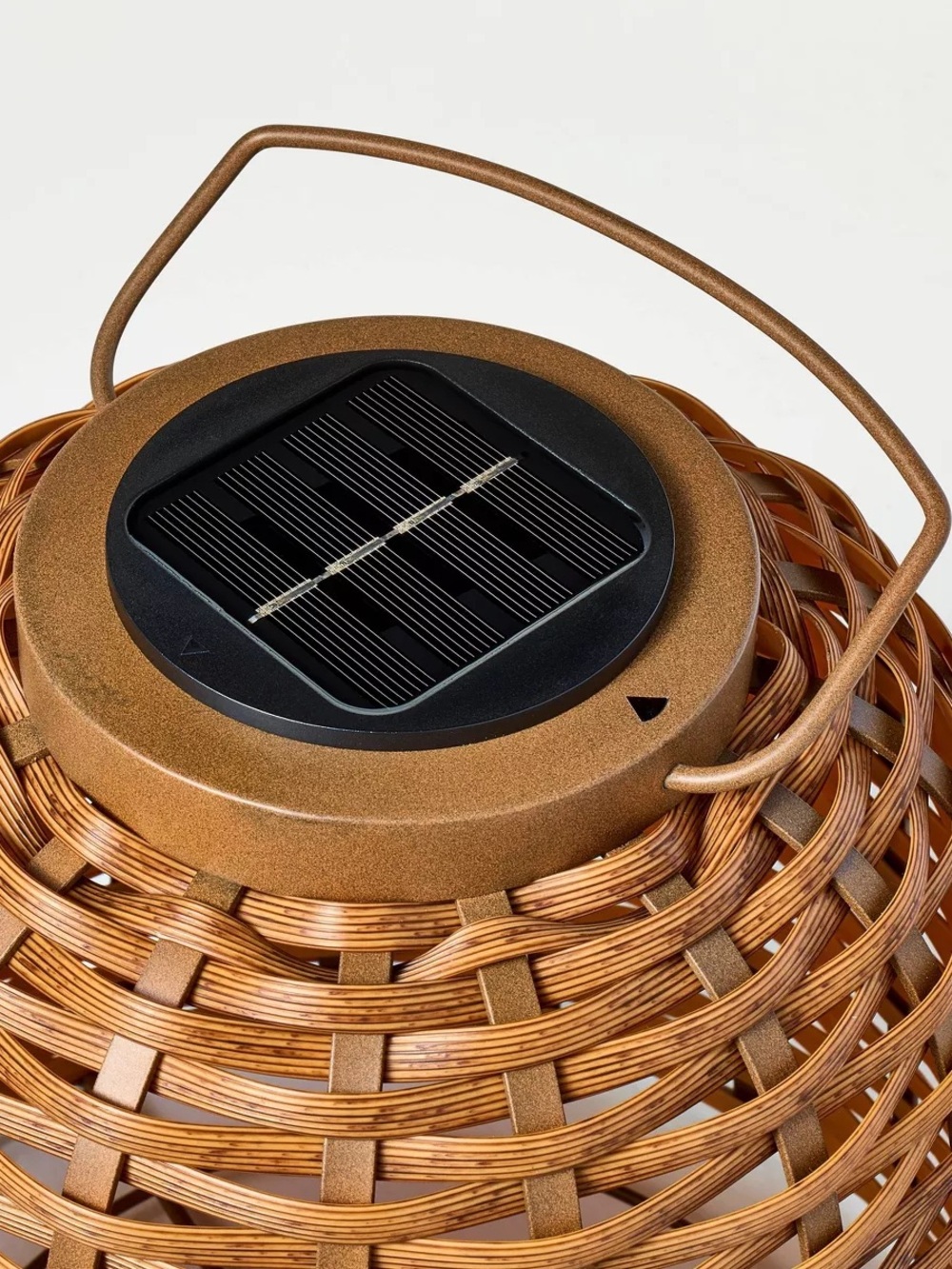 Woven Solar Lantern Small - Hearth & Hand™ with Magnolia - Picture 4 of 7